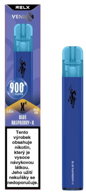 VENIX X2 jednorázová e-cigareta - Blue Raspberry-X (Modrá malina) 16mg