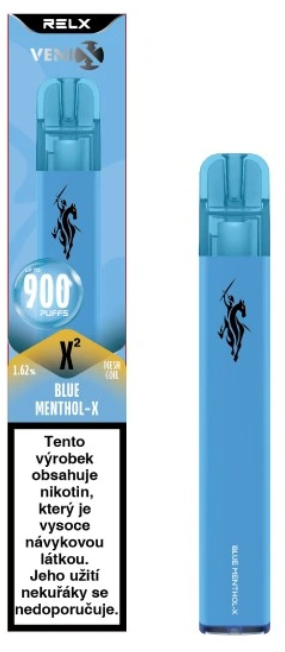 VENIX X2 jednorázová e-cigareta - Blue Menthol-X (Borůvka, máta) 16mg