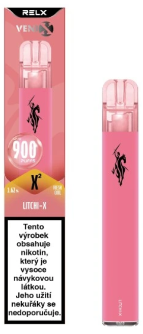 VENIX X2 jednorázová e-cigareta - Litchi-X (Liči) 16mg