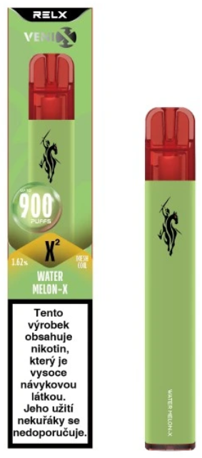 VENIX X2 jednorázová e-cigareta - Water Melon-X (Meloun) 16mg