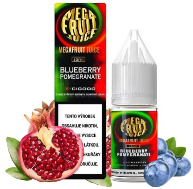 Megafruit Juice - Blueberry Pomegranade (Granátové jablko, borůvka) 20mg 10ml Granátové jablko, borůvka