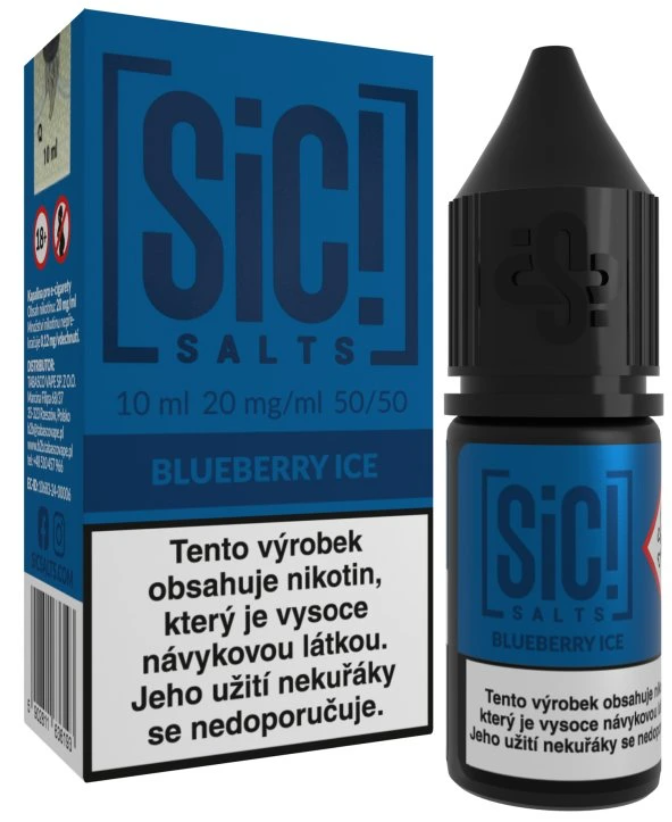e-liquid Sic! Salts - Blueberry Ice (Ledové borůvky) 10ml Obsah nikotinu: 10 mg Malinová limonáda
