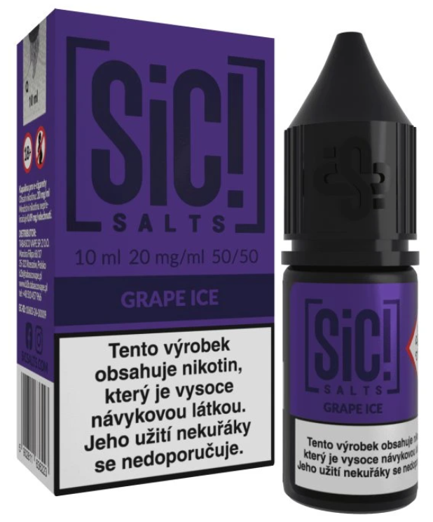 e-liquid Sic! Salts - Grape Ice (Ledové hroznové víno) 10ml Obsah nikotinu: 10 mg Malinová limonáda