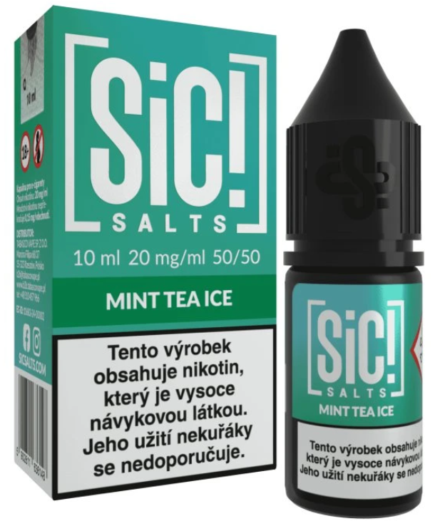 e-liquid Sic! Salts - Mint Tea Ice (Ledový mátový čaj) 20mg 10ml Malinová limonáda