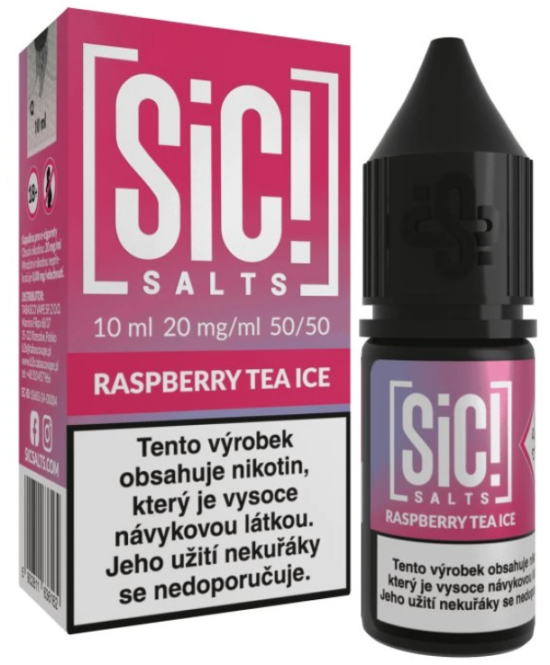 e-liquid Sic! Salts - Raspberry Tea Ice (Ledový malinový čaj) 10ml Obsah nikotinu: 10 mg Malinová limonáda