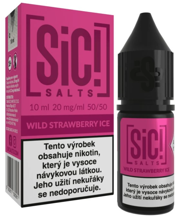 e-liquid Sic! Salts - Wild Strawberry Ice (Ledové lesní jahody) 10ml Obsah nikotinu: 20 mg Malinová limonáda