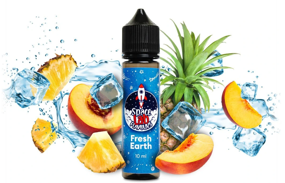 Příchuť Space Lab Flavours S&V: Fresh Earth (Ledový ananas, broskev) 10ml