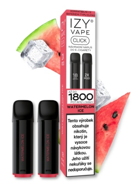 IZY VAPE IZY CLICK náplň Watermelon Ice (Chladivý meloun) 2x2ml Chladivý meloun