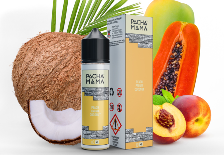 Charlie's Chalk Dust Příchuť Pacha Mama S&V: Peach Papaya Coconut (Broskev, papája, kokos) 10ml