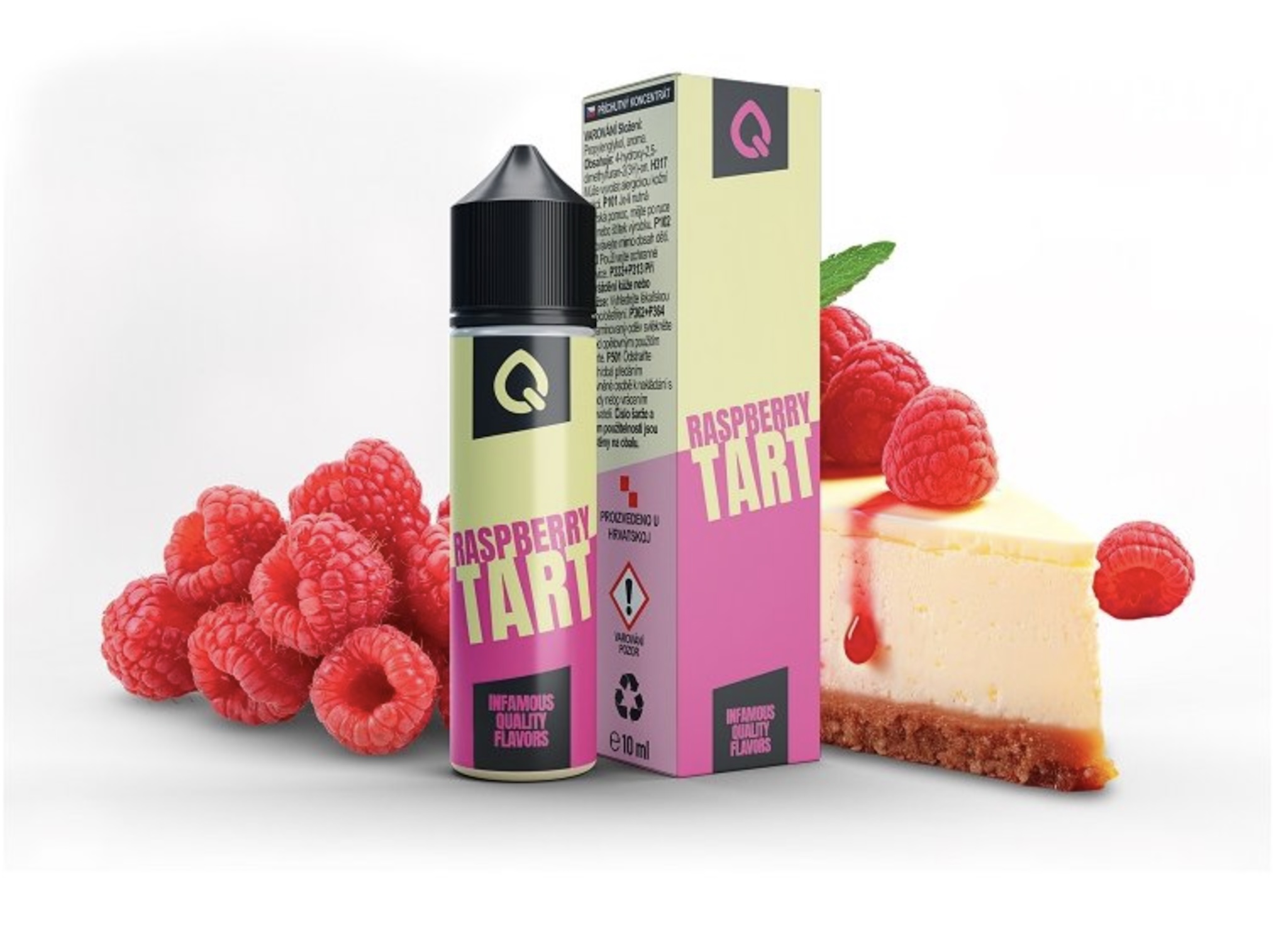 Příchuť Infamous Liqonic Raspberry Tart SaV 10ml