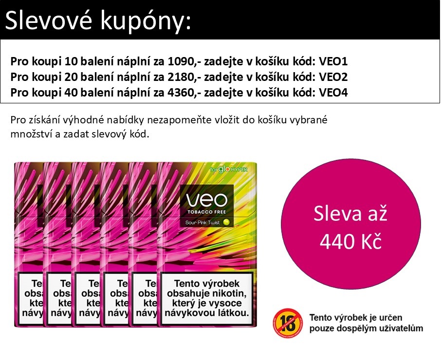glo VEO Náplň glo veo™ SOUR PINK TWIST