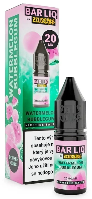 Zeus Juice BAR LIQ - Watermelon Bubblegum (Meloun, žvýkačka) 10ml 20mg Chladivý ananas
