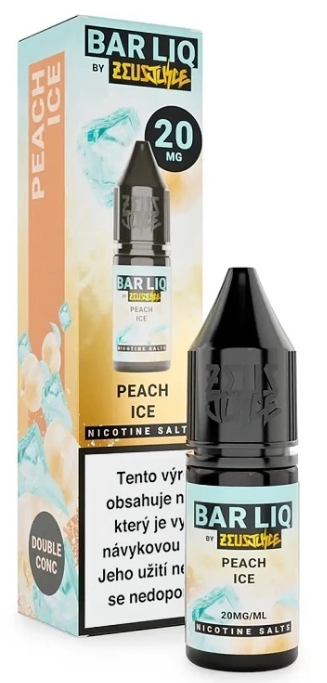 Zeus Juice BAR LIQ - Peach Ice (Chladivá broskev) 10ml 20mg Chladivý ananas