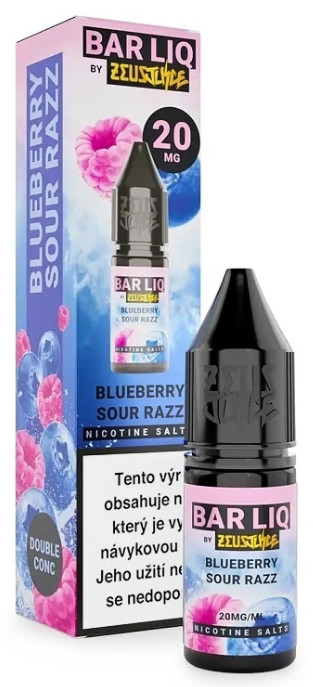 Zeus Juice BAR LIQ - Blueberry Sour Razz (Borůvka, malina) 10ml 20mg Chladivý ananas
