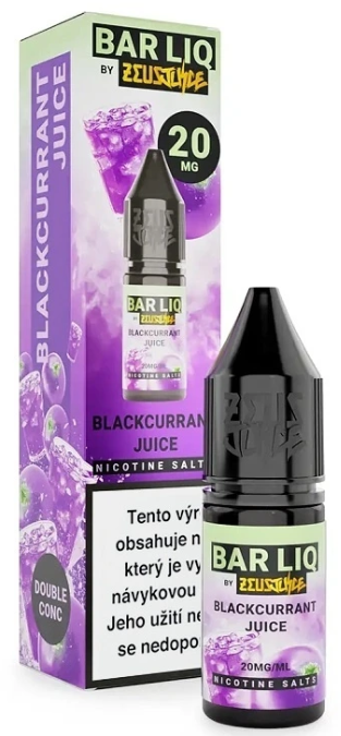 Zeus Juice BAR LIQ - Blackcurrant Juice (Černý rybíz) 10ml 20mg Chladivý ananas