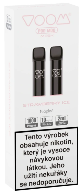 VOOM náplň Strawberry Ice (Chladivá jahoda) 10mg 2ks Chladivá jahoda