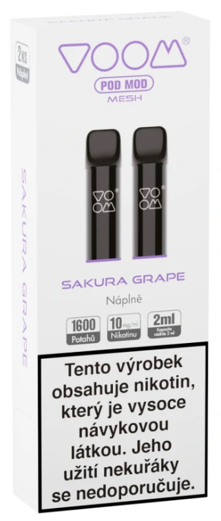 VOOM náplň Sakura Grape (Hrozno, sakura) 10mg 2ks Hrozno, sakura