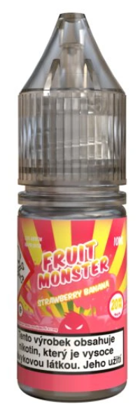 Monster Lab Fruit - Strawberry Banana (Jahoda, banán) 10ml 20mg Chladivý ananas
