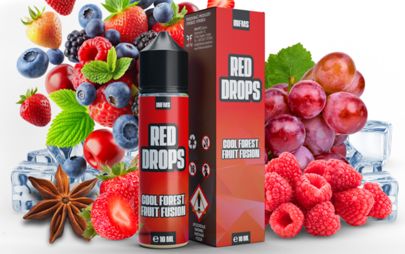Příchuť Infamous Drops S&V: Red Drops (Bobulovitá směs s anýzem) 10ml
