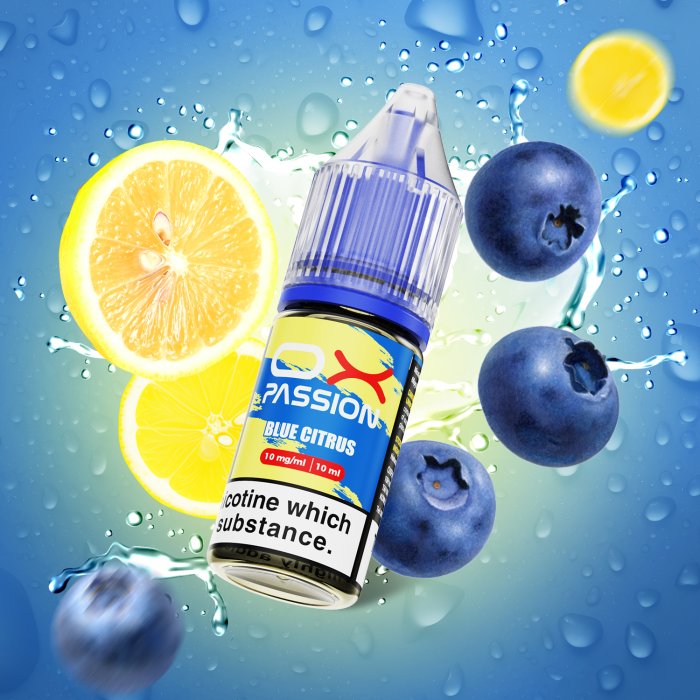 e-liquid OXVA OX PASSION Salts - Blue Citrus (Borůvka, citron) 10ml Obsah nikotinu: 10 mg Borůvka, citron (obrázek 3)