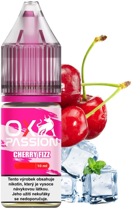 e-liquid OXVA OX PASSION Salts - Cherry Fizz (Chladivá třešeň) 10ml Obsah nikotinu: 10 mg Chladivá třešeň