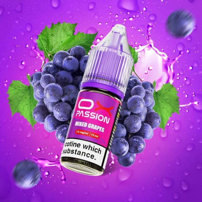 e-liquid OXVA OX PASSION Salts - Mixed Grapes (Hrozno) 10ml Obsah nikotinu: 10 mg Hrozno (obrázek 3)