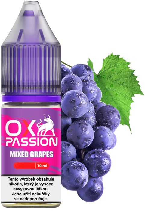 e-liquid OXVA OX PASSION Salts - Mixed Grapes (Hrozno) 10ml Obsah nikotinu: 10 mg Hrozno