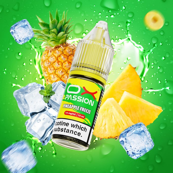 e-liquid OXVA OX PASSION Salts - Pineapple Freeze (Chladivý ananas) 10ml Obsah nikotinu: 10 mg Chladivý ananas (obrázek 3)
