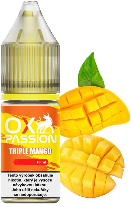 e-liquid OXVA OX PASSION Salts – Triple Mango (Mango) 10ml Obsah nikotinu: 10 mg Mango