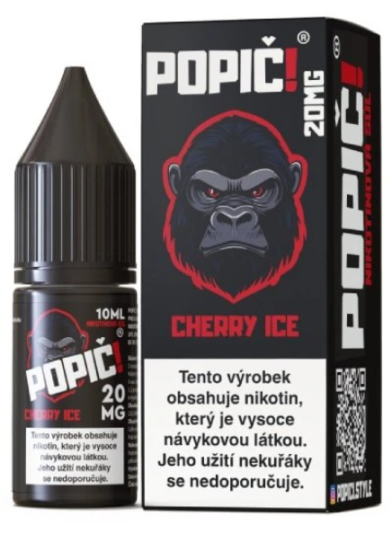 e-liquid POPIČ! Salt – Cherry Ice (Chladivá třešeň) 10ml 20mg Chladivá třešeň