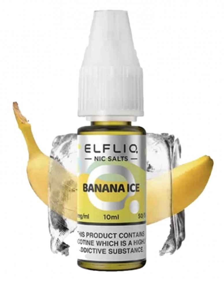 e-liquid ELF BAR ELFLIQ Banana Ice 10ml Obsah nikotinu: 10 mg