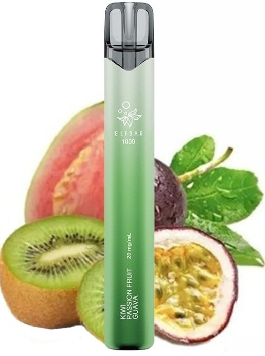 Elf Bar 1000 - Kiwi Passion Fruit Guava (Kiwi, marakuja, guava) 20mg