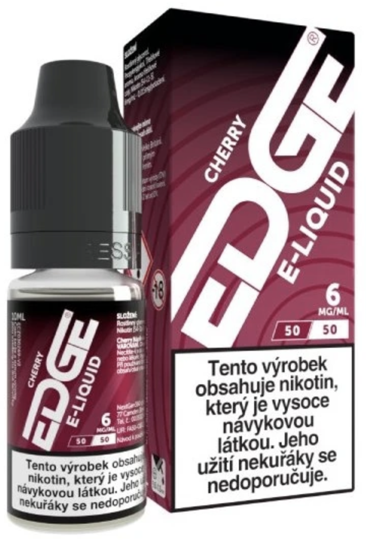 E-liquid EDGE - Cherry (Třešeň) 10ml Obsah nikotinu: 6 mg