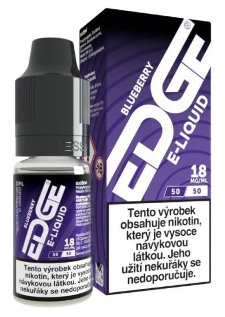 E-liquid EDGE - Blueberry (Borůvka) 10ml Obsah nikotinu: 18 mg