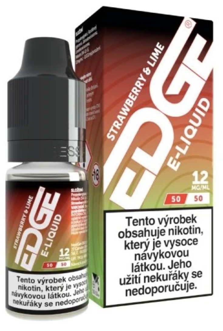 E-liquid EDGE - Strawberry Lime (Jahoda, limetka) 10ml Obsah nikotinu: 12 mg