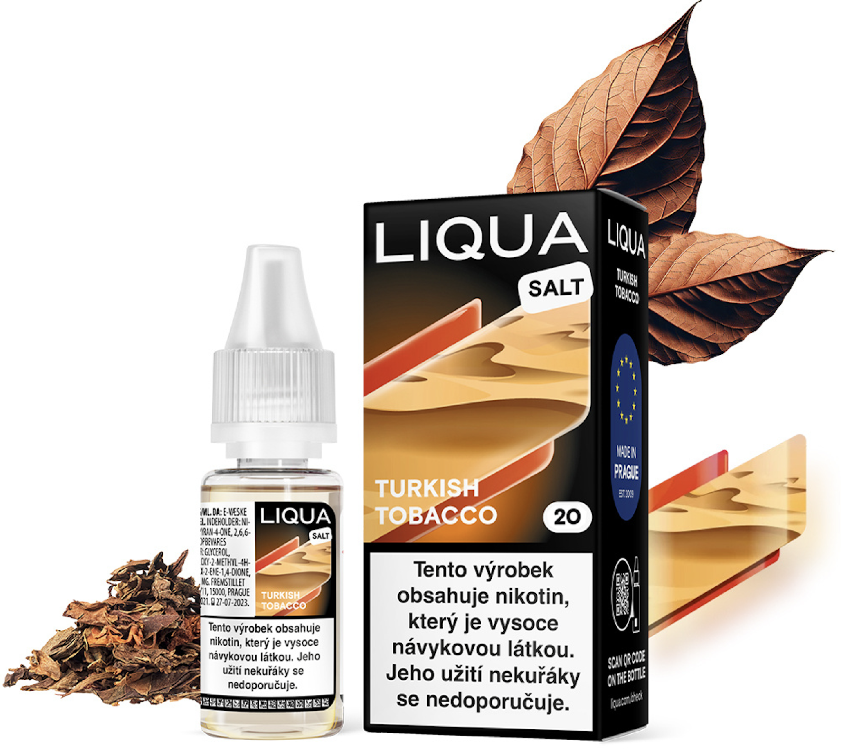 LIQUA Salt Turkish Tobacco (Exotická tabáková směs) 10ml Obsah nikotinu: 10 mg