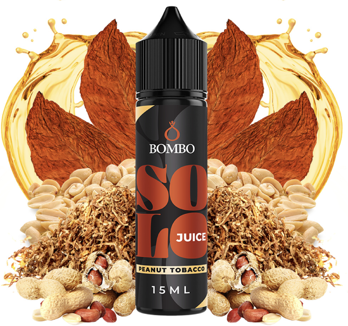 Příchuť Bombo Solo Juice S&V: Peanut Tobacco (Tabák s arašídy) 15ml