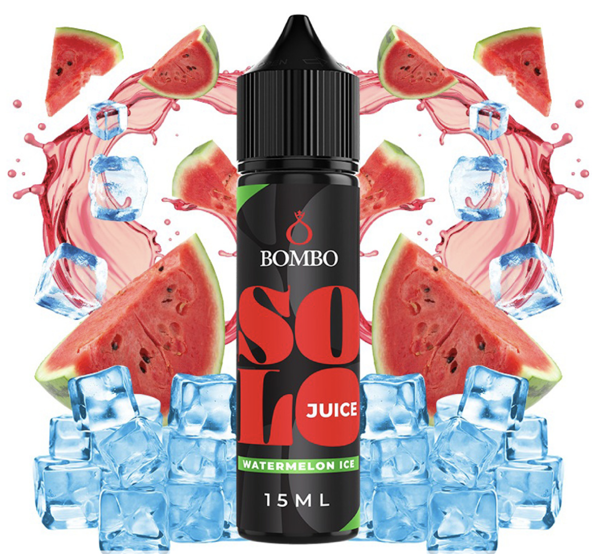 Příchuť Bombo Solo Juice S&amp;V: Watermelon Ice (Ledový vodní meloun) 15ml