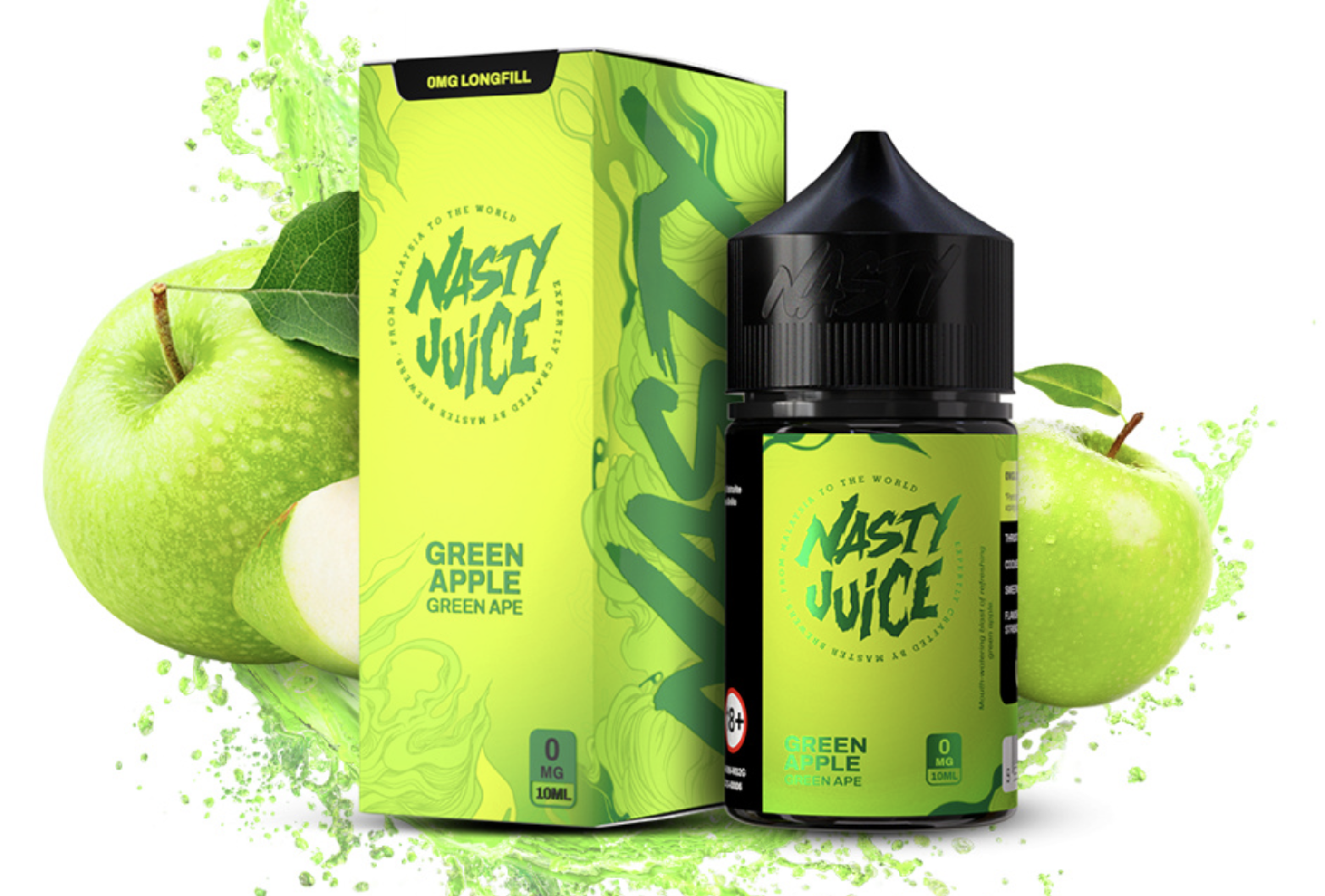 Příchuť Nasty Juice S&V: Green Ape (Zelené jablko) 10ml