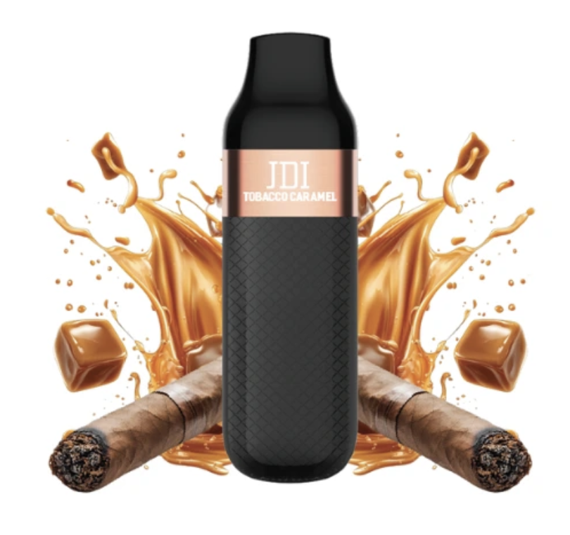JDI MARCH jednorázová e-cigareta – Tobacco Caramel (Tabák s karamelem) 20mg