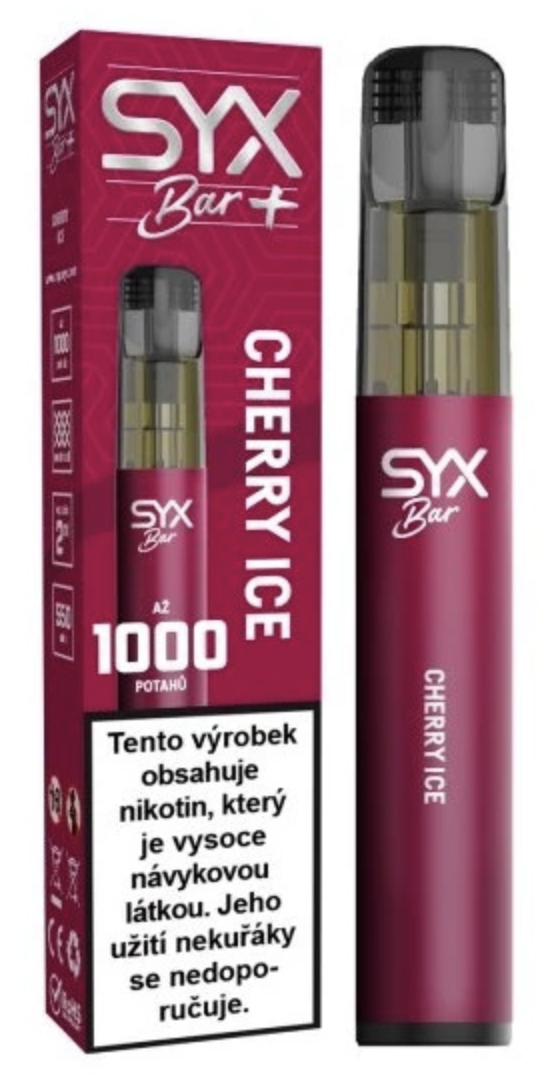 SYX BAR jednorázová e-cigareta Cherry Ice
