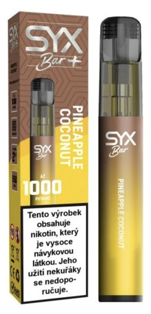 Levně SYX BAR jednorázová e-cigareta Pineapple Coconut