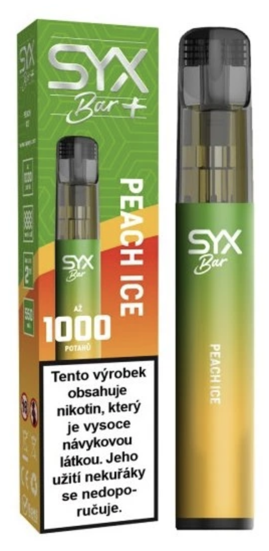 Levně SYX BAR jednorázová e-cigareta Peach Ice
