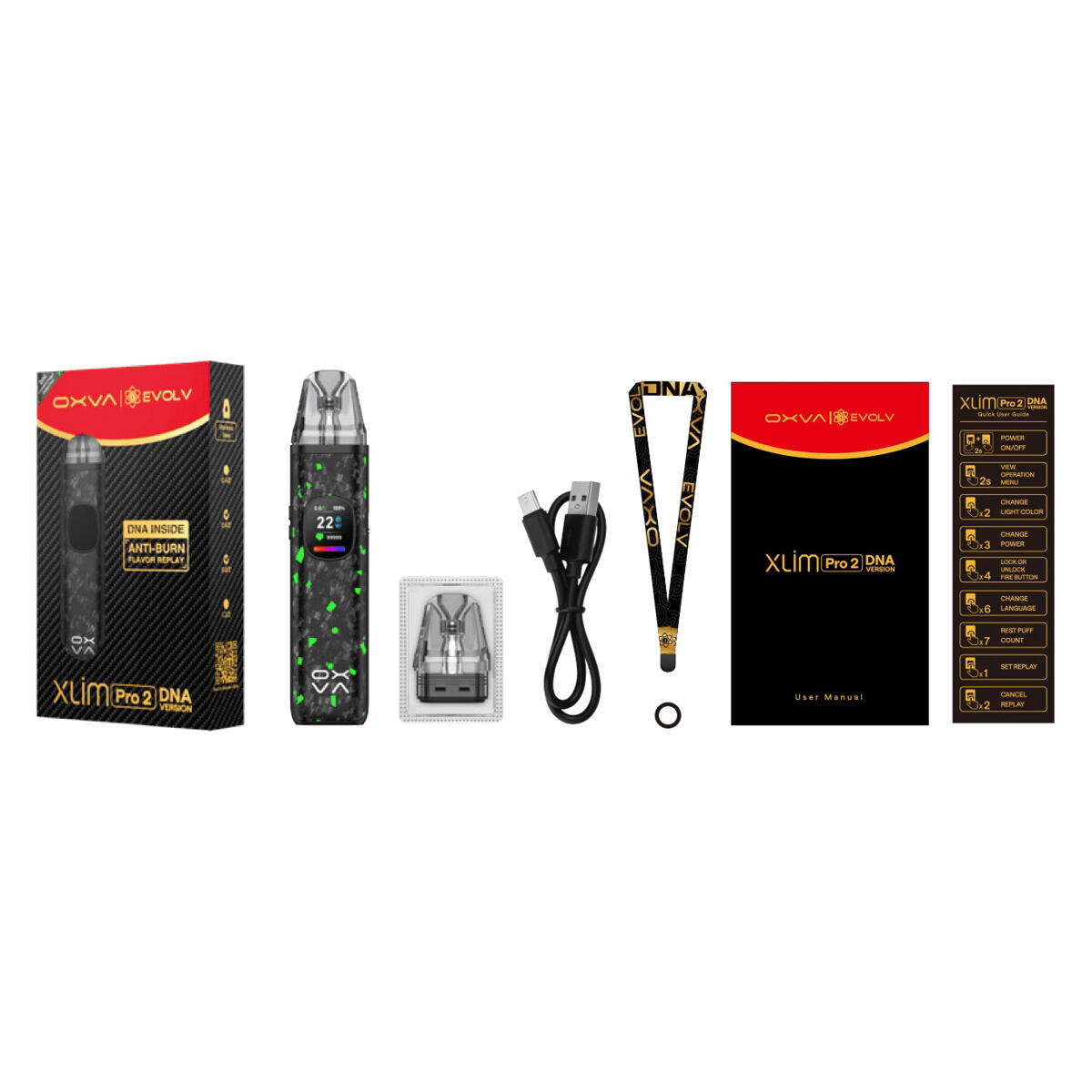 OXVA Xlim Pro 2 DNA Pod Kit Barva: Silk Brown (obrázek 10)