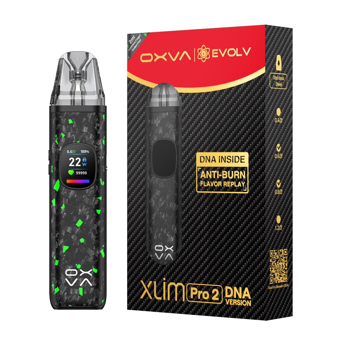 OXVA Xlim Pro 2 DNA Pod Kit Barva: Silk Brown (obrázek 44)