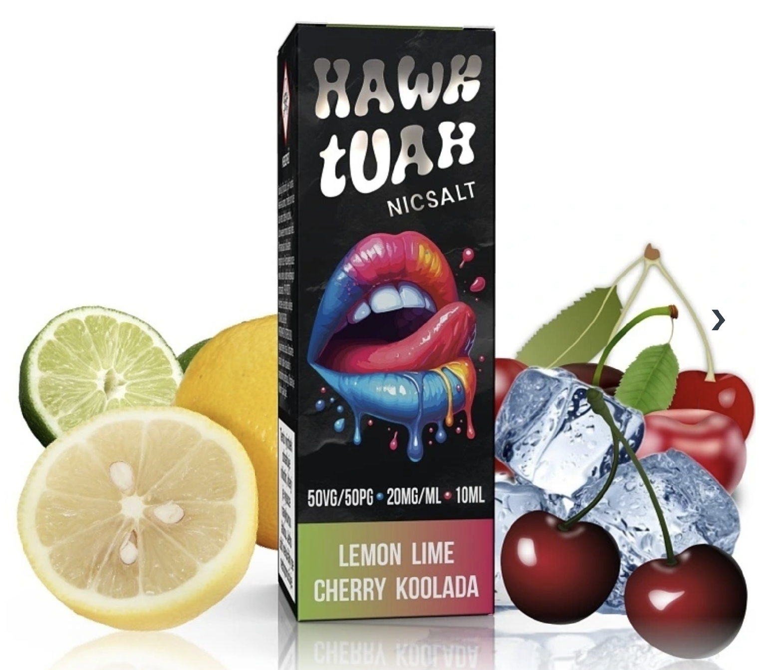 Hawk Tuah Salt - Lemon Lime Cherry Koolada (Chladivé citrusy s třešní) 10ml 20mg
