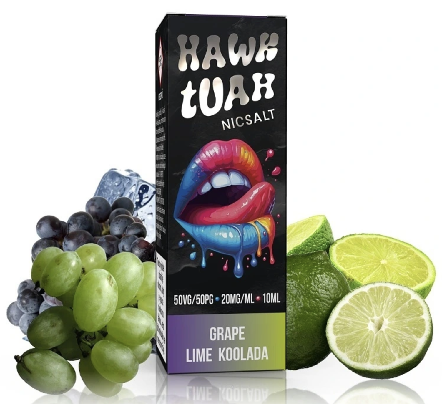 Hawk Tuah Salt - Grape Lime Koolada (Chladivé hrozny s limetkou) 10ml 20mg