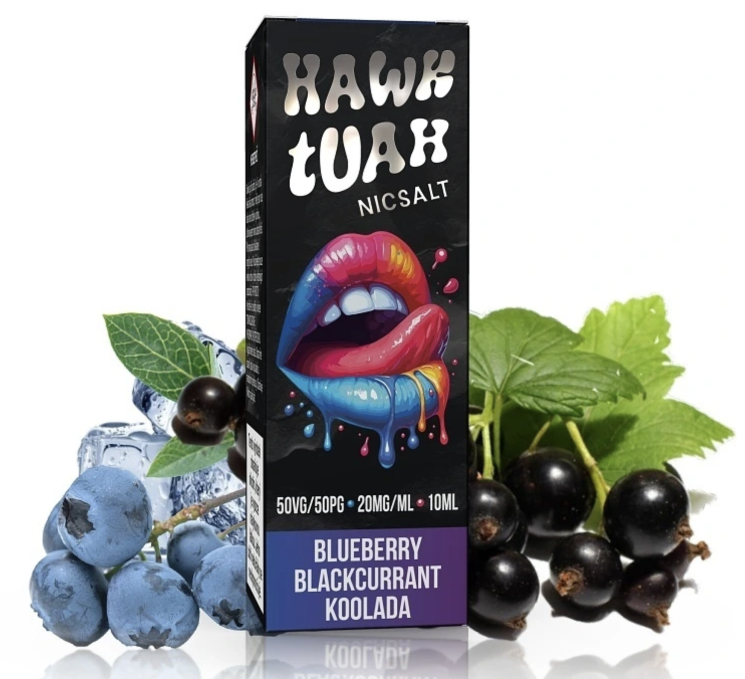Hawk Tuah Salt - Blueberry Blackcurrant Koolada (Chladivé borůvky s černým rybízem) 10ml 20mg