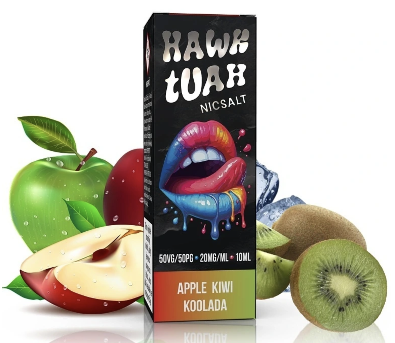Hawk Tuah Salt - Apple Kiwi Koolada (Chladivé jablko s kiwi) 10ml 20mg