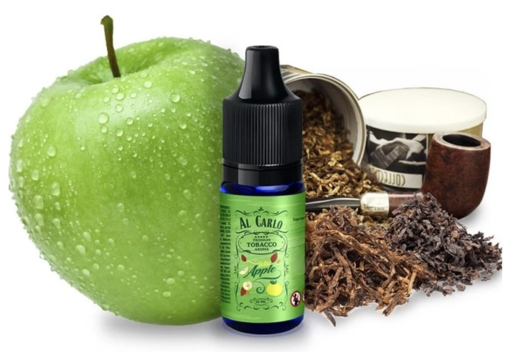 Příchuť Al Carlo - Wild Apple (Zelené jablko s tabákem) 10ml